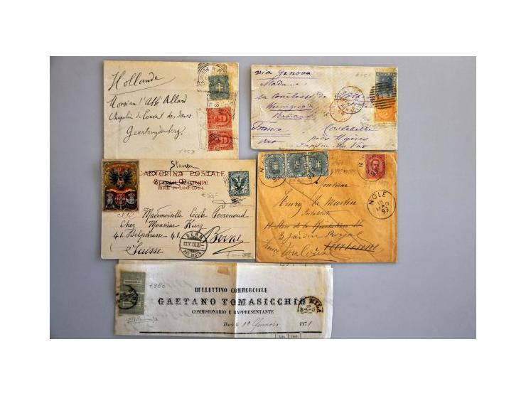 collection of about 125 covers, postal stationery and picture postcards including better ex., in 2 small ringbinders