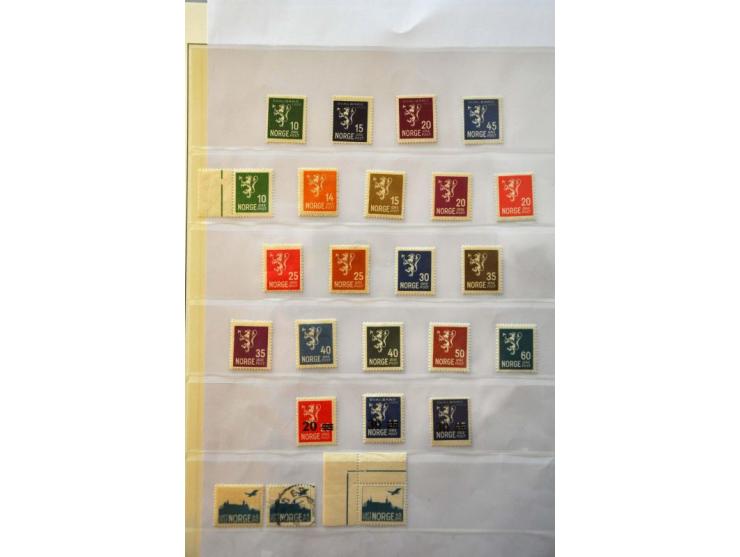 collection 1855-2008 with better ex. and sets both */** and used collected in 4 Lindner albums 