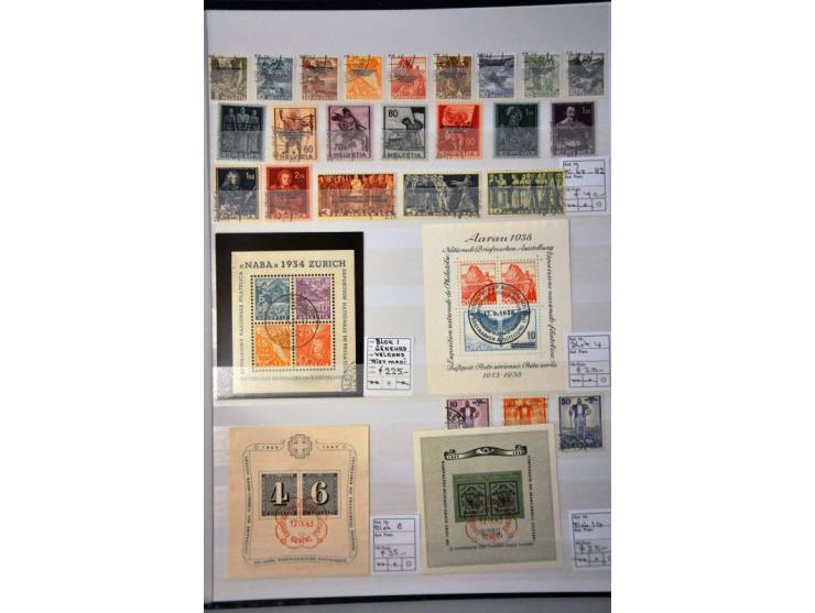 used 1928-1968 with better ex. including airmail, minisheets, postage dues etc. in stockbook 