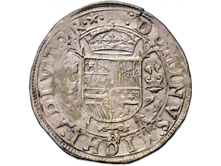 Provinciaal Philipsdaalder Maastricht 1559 met titel van Engeland AG 33,52gr RR, CH 28.13, vG&amp;H 210-2a F-ZF