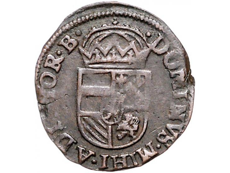 Provinciaal Negenmanneke Brussel 1593 AE 2,65gr W. 888 ZF