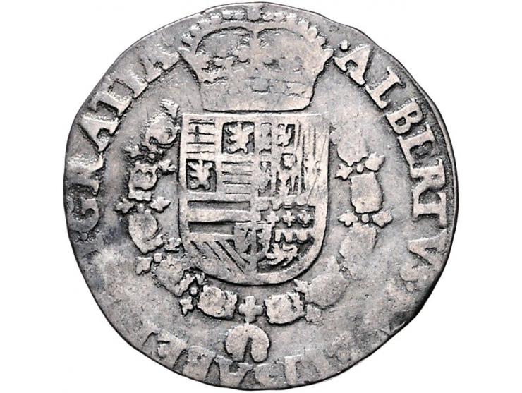 Provinciaal ¼ Patagon Antwerpen 1616 (BRAB.Z) AG 6,76gr W. 917 F-ZF