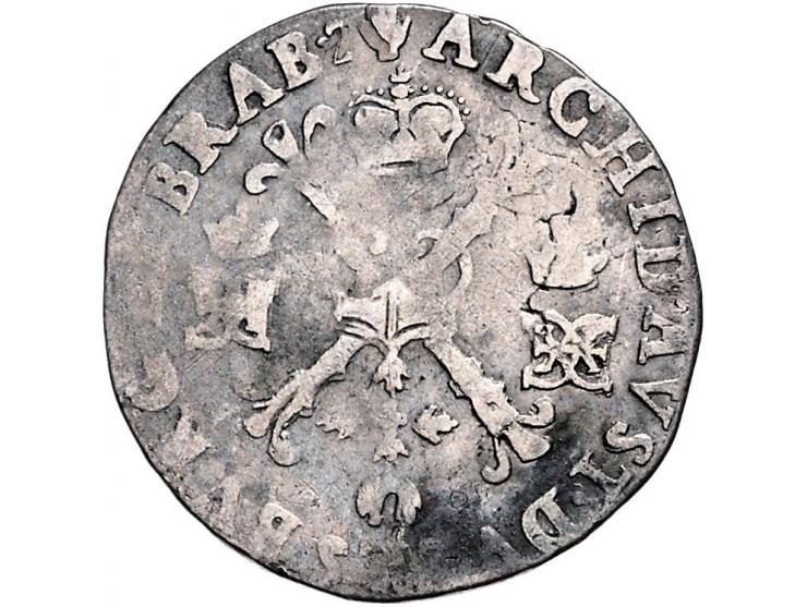 Provinciaal ¼ Patagon Antwerpen 1616 (BRAB.Z) AG 6,76gr W. 917 F-ZF