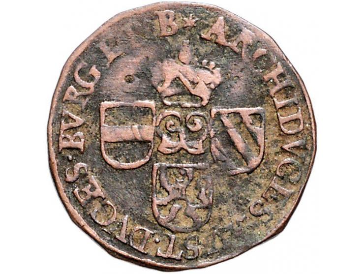 Provinciaal Oordjes Maastricht z.j.; 1608 en 1614 (2X), 2 ex; Negenmanneke AE W. 972/3/4/5, totaal 6 exemplaren gem. F+