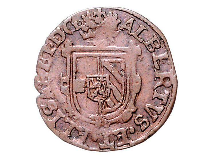 Provinciaal Oordjes Maastricht z.j.; 1608 en 1614 (2X), 2 ex; Negenmanneke AE W. 972/3/4/5, totaal 6 exemplaren gem. F+