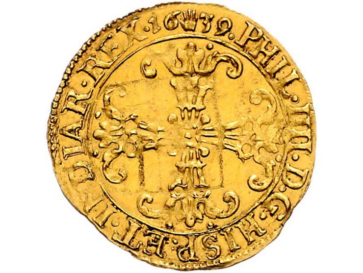 Provinciaal Gouden kroon Antwerpen 1639 AU 3,42gr W. 999 bijna PR