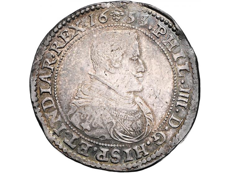 Provinciaal Dukaton Brussel 1653 AG 32,70gr W. 1020 ZF-PR