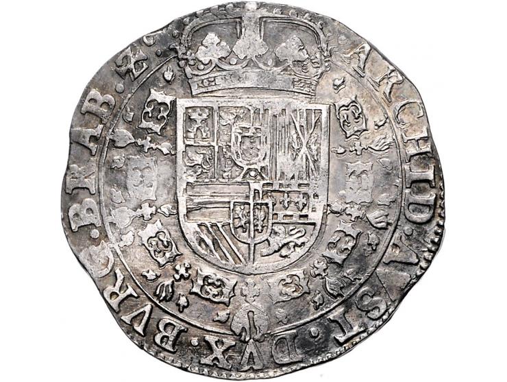 Provinciaal Patagon Brussel 1636 AG 28,06gr W. 1026 ZF+