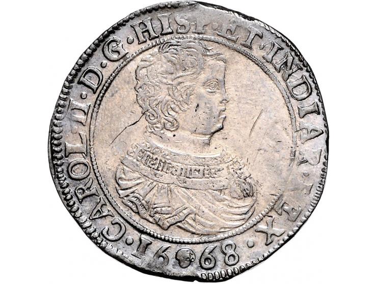 Provinciaal Dukaton Brussel 1668 AG 32,53gr W. 1073 ZF