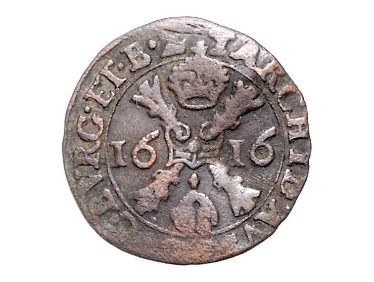 Provinciaal ´s-Hertogenbosch Albert &amp; Isabella 3 stuivers 1616 en 1619 (de Witte 986), en negenmanneke 1602 en 1603 (de W