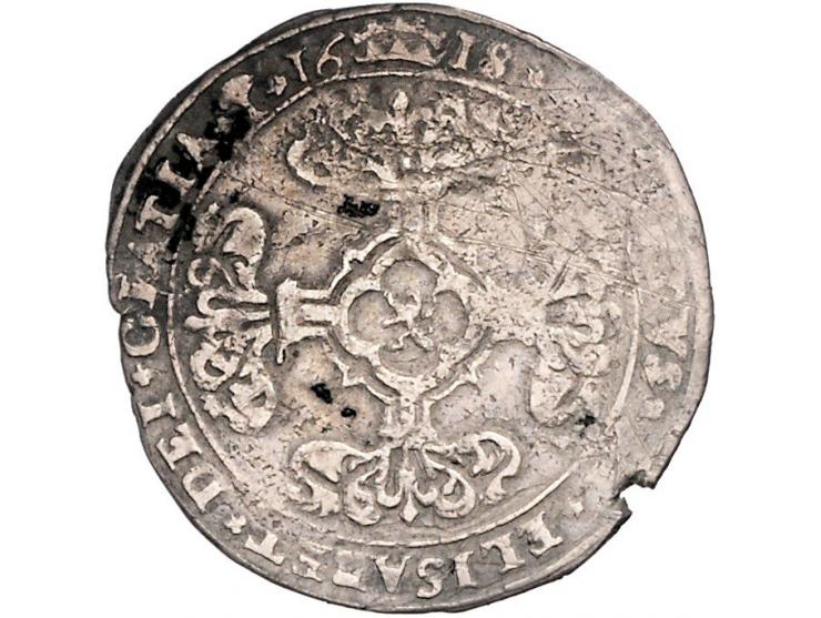 Provinciaal ´s-Hertogenbosch Albert &amp; Isabella 3 stuivers 1616 en 1619 (de Witte 986), en negenmanneke 1602 en 1603 (de W