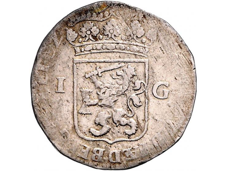 Provinciaal Gelderland, 1/5 Philipsdaalder 1567 (F) en een gulden 1709 F+