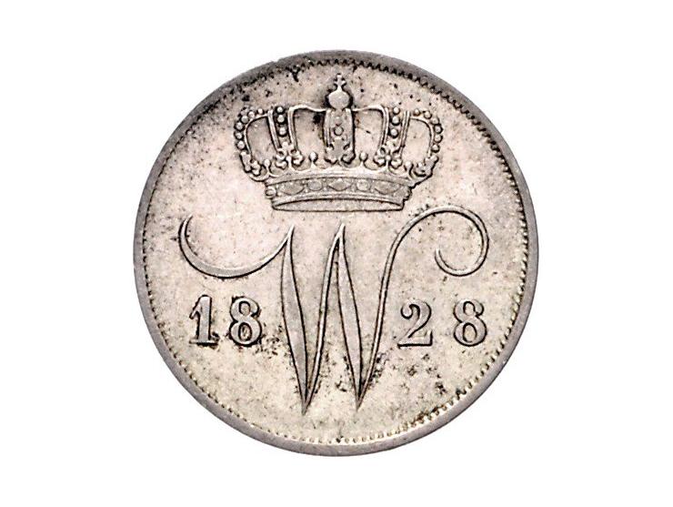 Koninkrijk Willem I 10 cent 1825, 1828 en 1828 Brussel, div. kwaliteit