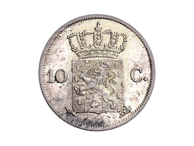 Koninkrijk Willem I 10 cent 1825, 1828 en 1828 Brussel, div. kwaliteit