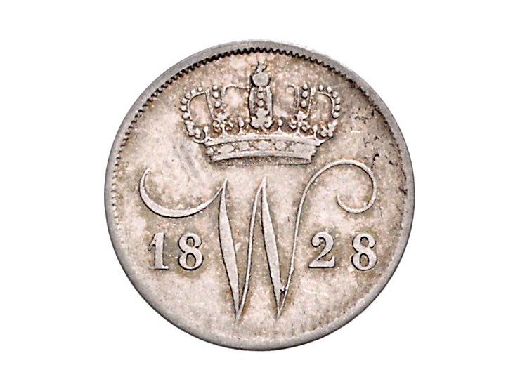 Koninkrijk Willem I 10 cent 1825, 1828 en 1828 Brussel, div. kwaliteit