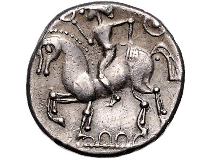 Griekse munten Celts, Danubian District (Eastern Celts (North or West)), silver Tetradrachm. - In imitation of Philip II type