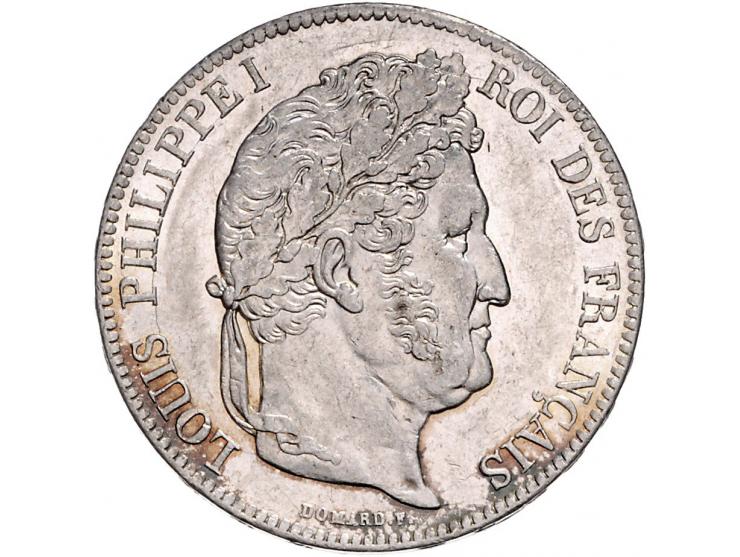 France Louis Philippe I, 5 francs 1836B, 1838B and 1834W, KM749.2 (2x) and 749.13, good EF