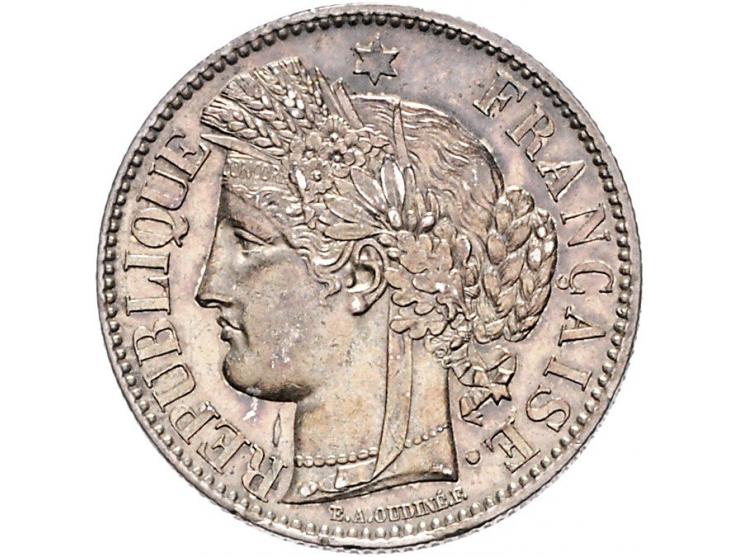 France Second republic 2 francs 1849A, KM760.1, slightly polished VF-EF