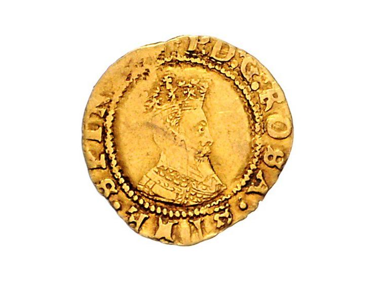 Great Britain James I (1603-49), half crown n.d., gold, KM16, 0,58 gram, Sp. 2612, VG clipped