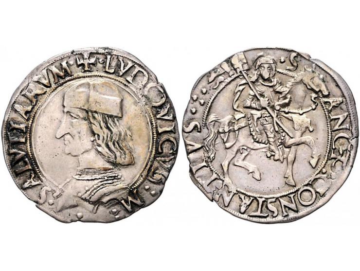 Italy Carmagnola, Ludovico II di Saluzzo (1465-1504), cavalotto n.d., 3,49 gr., MIR 126 VF