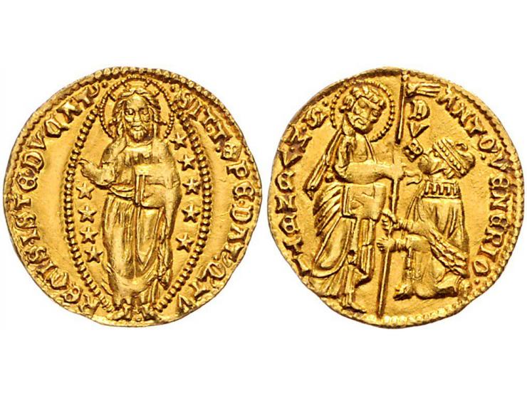 Italy Venice, Antonio Venier (1382-1400), zecchino n.d., gold, 3,57 gr., Fr. 1229 VF-EF