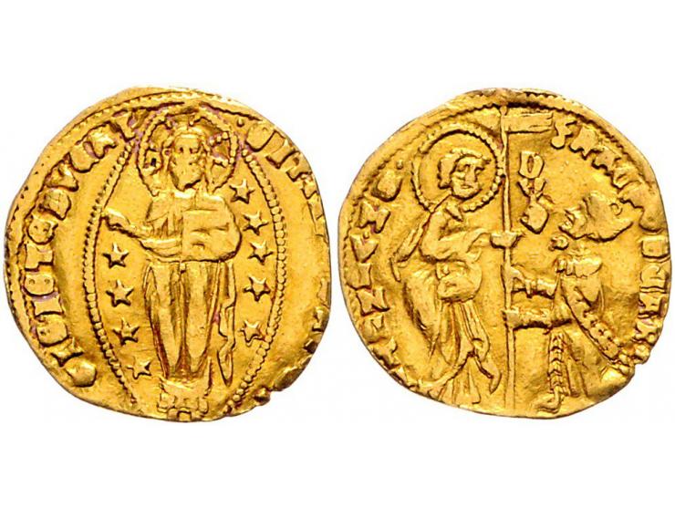 Italy Venice, Francesco Foscari (1423-57), zecchino n.d. gold, 3,51 gr., Fr. 1232, F-VF