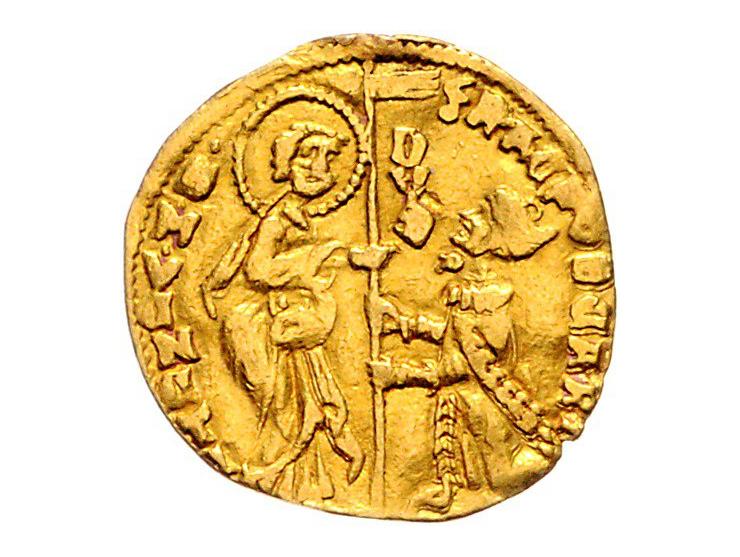 Italy Venice, Francesco Foscari (1423-57), zecchino n.d. gold, 3,51 gr., Fr. 1232, F-VF