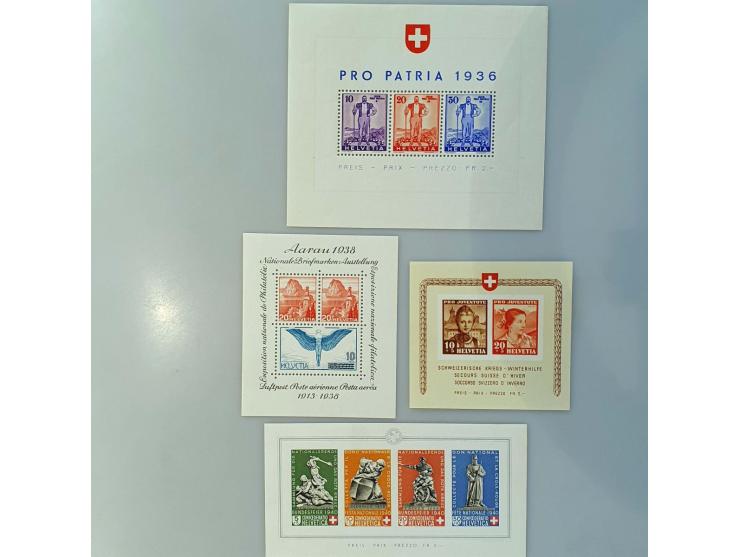 collection 1862-1969 mainly ** including Zst. no. 179 with 1996 Marchand certificate, Pax-set, better miniature sheets, Airma