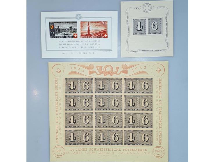 collection 1862-1969 mainly ** including Zst. no. 179 with 1996 Marchand certificate, Pax-set, better miniature sheets, Airma