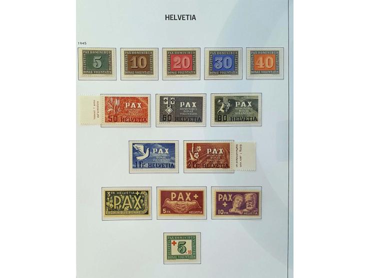 collection 1862-1969 mainly ** including Zst. no. 179 with 1996 Marchand certificate, Pax-set, better miniature sheets, Airma