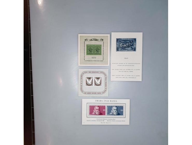 collection 1862-1969 mainly ** including Zst. no. 179 with 1996 Marchand certificate, Pax-set, better miniature sheets, Airma