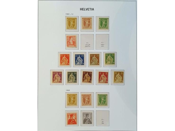 collection 1862-1969 mainly ** including Zst. no. 179 with 1996 Marchand certificate, Pax-set, better miniature sheets, Airma