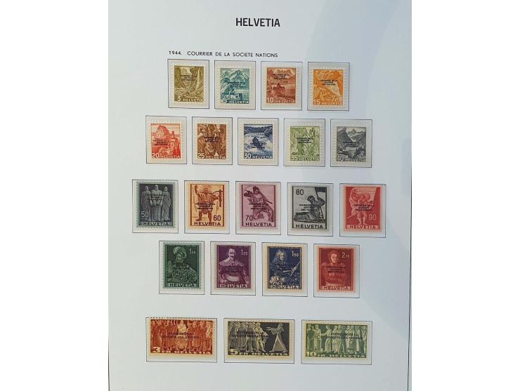 collection 1862-1969 mainly ** including Zst. no. 179 with 1996 Marchand certificate, Pax-set, better miniature sheets, Airma