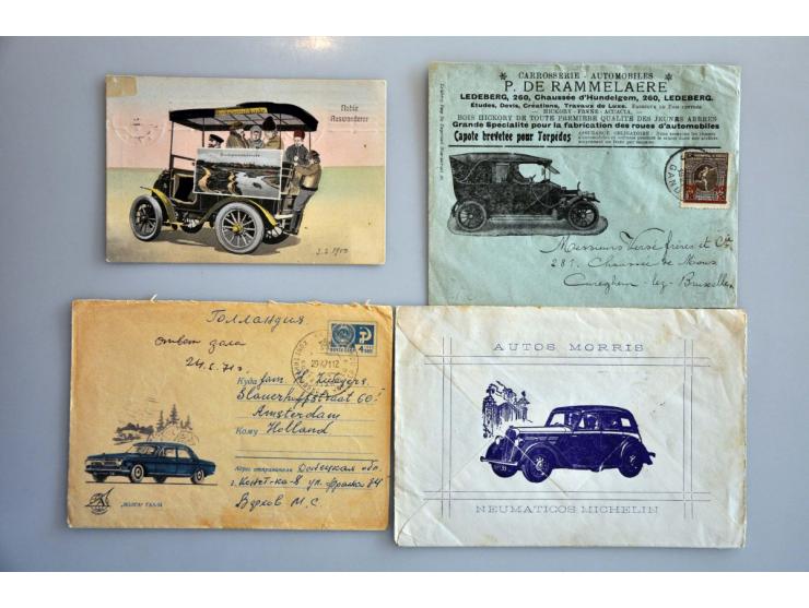 Cars old letters, cards with many better items, etc. in small box