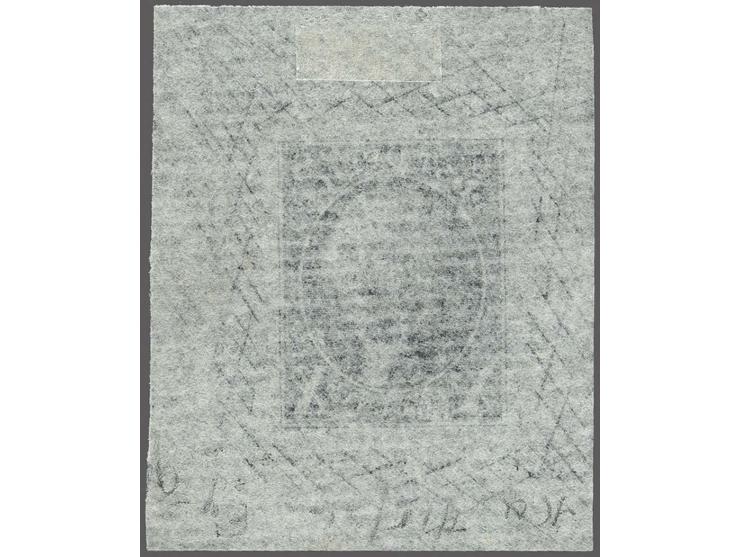 Trial Color Proof George Washington 10 cents black on white laid paper, very fine, cat.v $ 800
