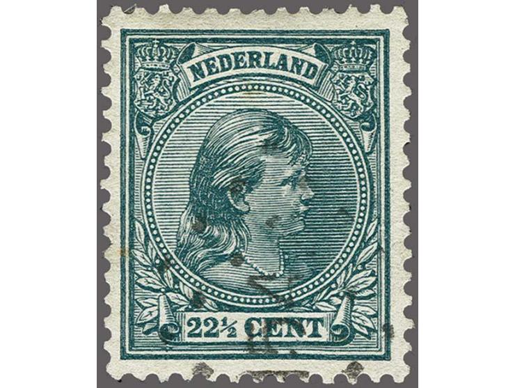 154 - Bodegraven - op Hangend Haar 22½ cent, pracht ex., cat.w. 250+20