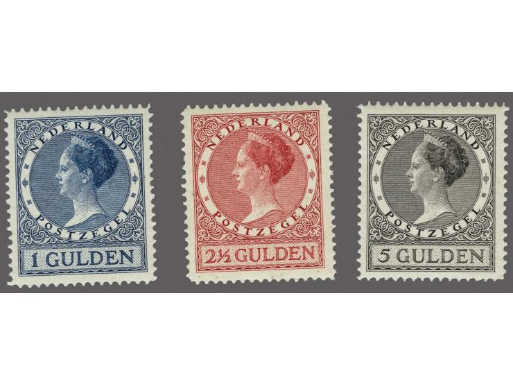 1 t/m 5 gulden tanding 12½, cat.w. 650