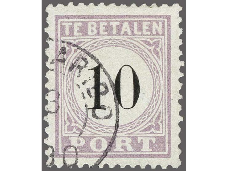 10 cent lila en zwart type IV, pracht ex., cat.w. 400