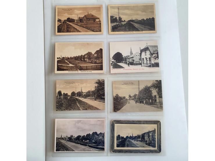 collectie van ca. 125 ansichtkaarten Nederhorst den Berg meest voor 1940 in album