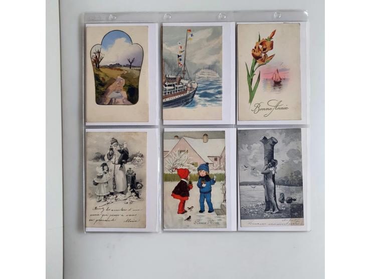 Various Countries more than 400 postcards fantasy all pre 1940 nice ensemble in album