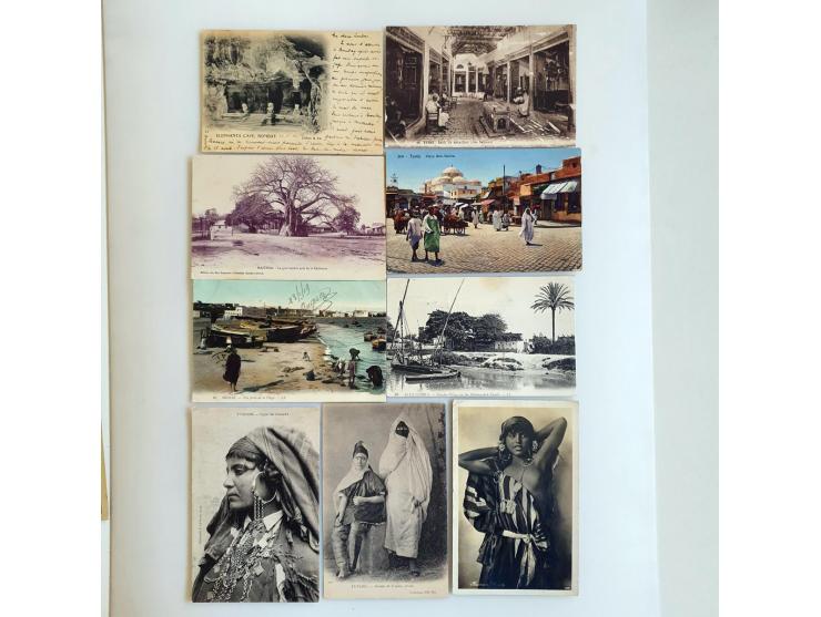 African Countries and Asia ca. 250 postcards with better cards included mostly pre-1940