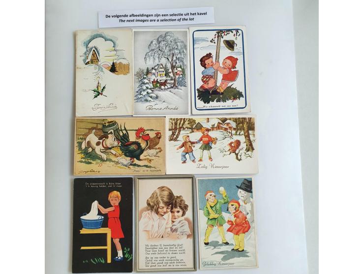 550 postcards Fantasy with lots of pre war amongst them in box