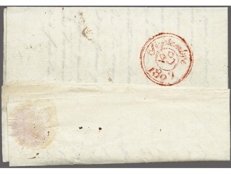 Letter from a serviceman from Terneuzen 20 7bre 1809, written armée, via Ghent (red 92 GAND) to Paris, postage 6 déc., intere