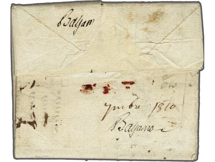 (AMSTERDAM) and C.H.3eR on complete letter to San Damiano dép. Marengon (currently Italy), postage 18 déc., only known letter