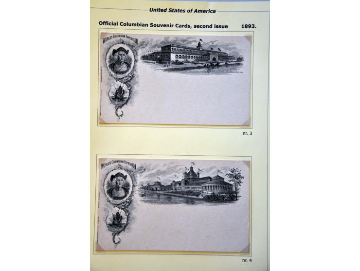 Columbian Exposition Issue, specialized collection op to the $2 mainly */** including better, souvenir cards and 2 admission 