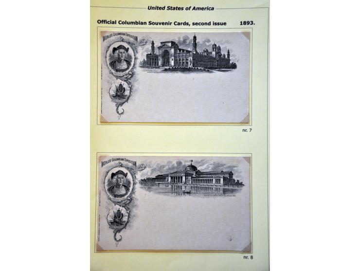 Columbian Exposition Issue, specialized collection op to the $2 mainly */** including better, souvenir cards and 2 admission 