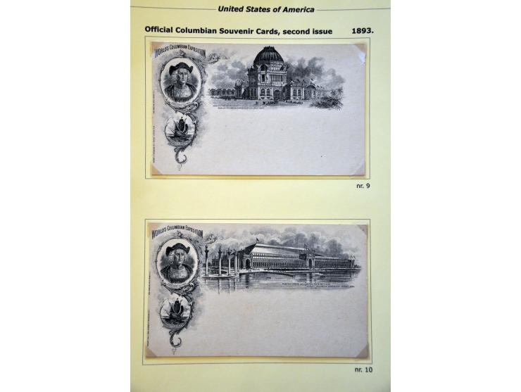 Columbian Exposition Issue, specialized collection op to the $2 mainly */** including better, souvenir cards and 2 admission 