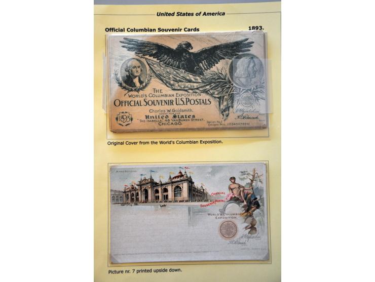 Columbian Exposition Issue, specialized collection op to the $2 mainly */** including better, souvenir cards and 2 admission 