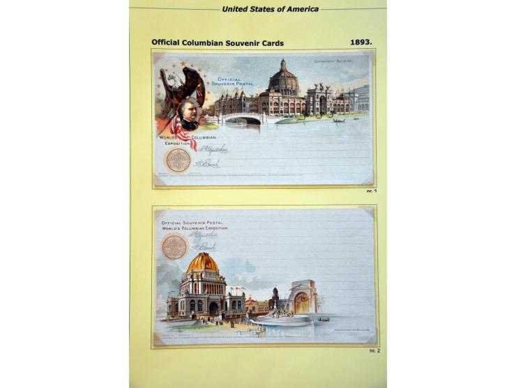 Columbian Exposition Issue, specialized collection op to the $2 mainly */** including better, souvenir cards and 2 admission 