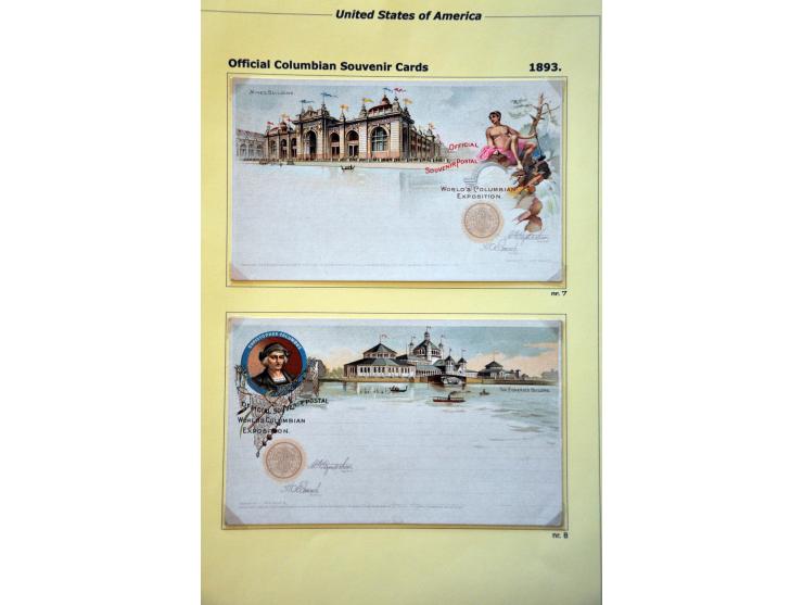 Columbian Exposition Issue, specialized collection op to the $2 mainly */** including better, souvenir cards and 2 admission 